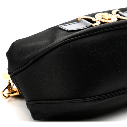 Versace Satin Crystal Medusa 95 Plaque Clutch Black 15 of 19