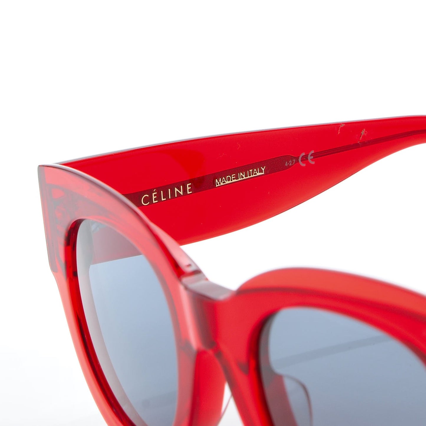 Acetate Cat Eye Sunglasses CL 40008F Red