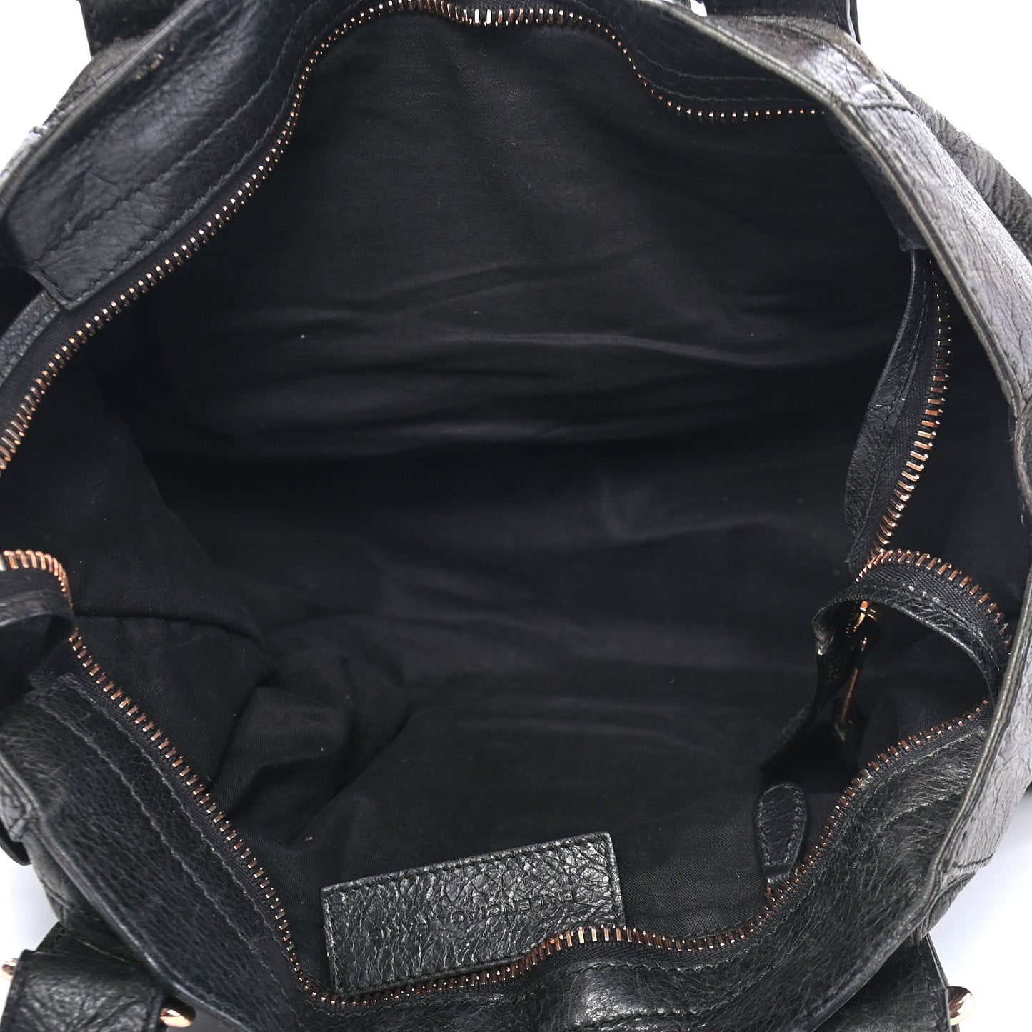 Agneau Giant 21 Rose Gold Hardware Part Time Black