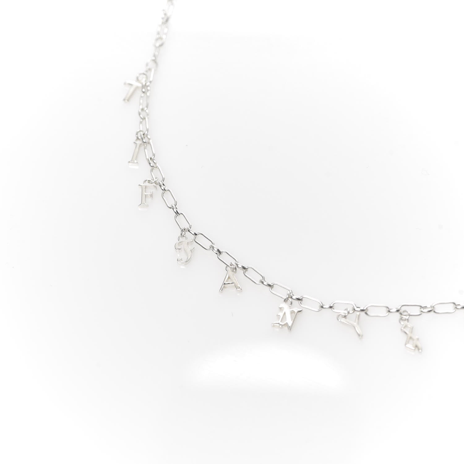 Tiffany Sterling Silver Enamel Love Notes Charm Necklace 6 of 11
