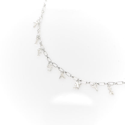Tiffany Sterling Silver Enamel Love Notes Charm Necklace 6 of 11
