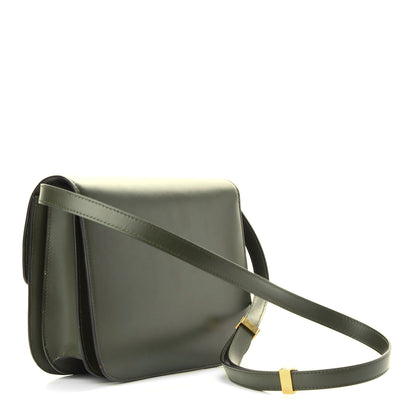 Celine Box Calfskin Classic Box Medium Flap Bag Army Green 3 of 9