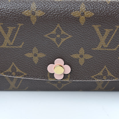 Louis Vuitton Monogram Bloom Flower Emilie Wallet 8 of 14