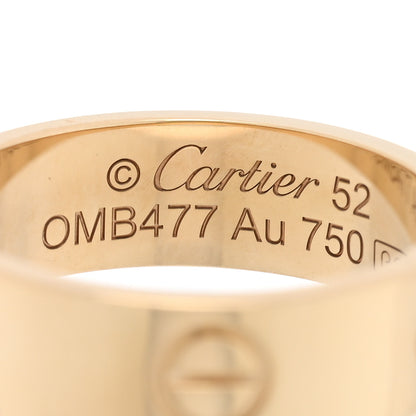 Cartier 18K Yellow Gold 5.5mm LOVE Ring 52 6 4 of 4
