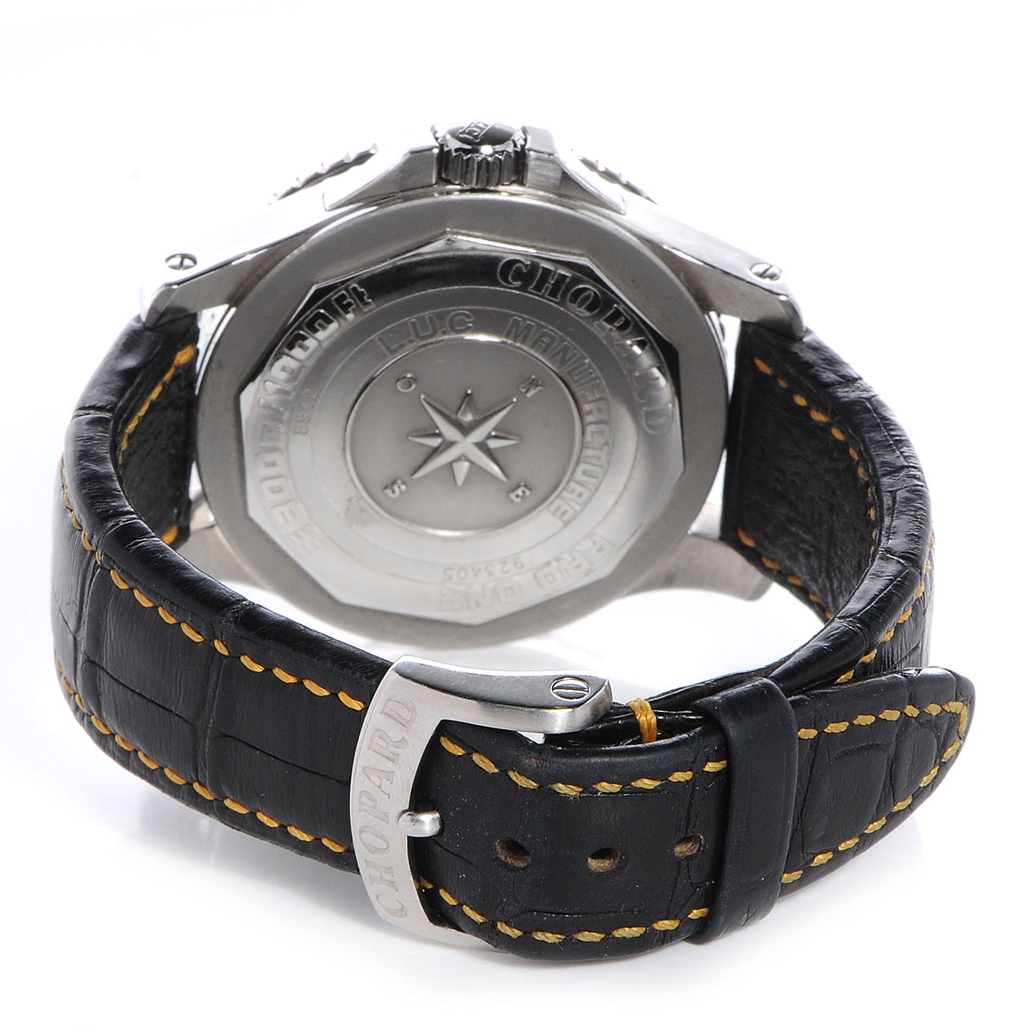Mens Stainless Steel Leather 43mm Pro One Watch Black