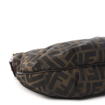 Fendi Zucca Cuoio Lucido Small Chef Hobo Tobacco Moro 6 of 10