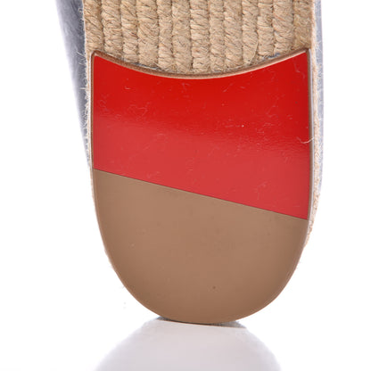Christian Louboutin CHRISTIAN LOUBOUTIN Calfskin Ares Flat Espadrilles 42 Black 11 of 12