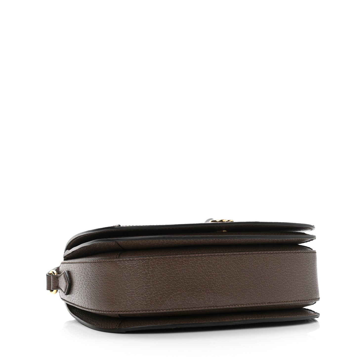GG Supreme Monogram Web Small Ophidia Flap Messenger Bag Brown