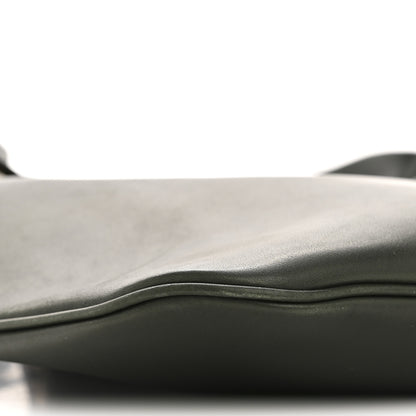 Saint Laurent Calfskin Medium Paris VII Flat Hobo New Vert Fonce 10 of 14