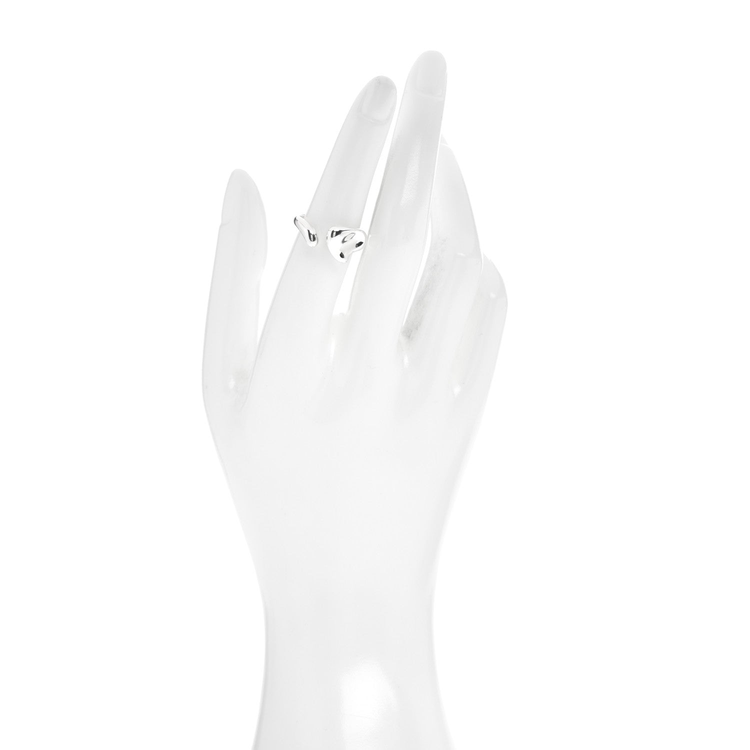 Tiffany Sterling Silver Elsa Peretti Full Heart Ring 52 6 2 of 4