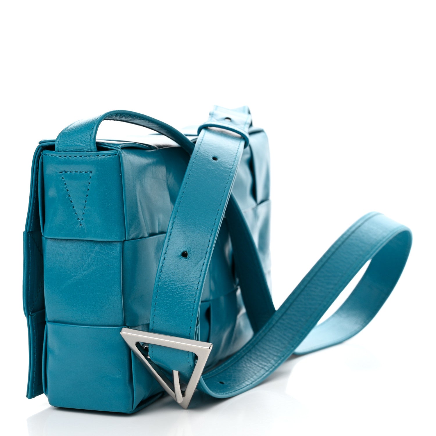 Bottega Veneta Paper Calfskin Maxi Intreccio Cassette Crossbody Bag Blaster 3 of 11