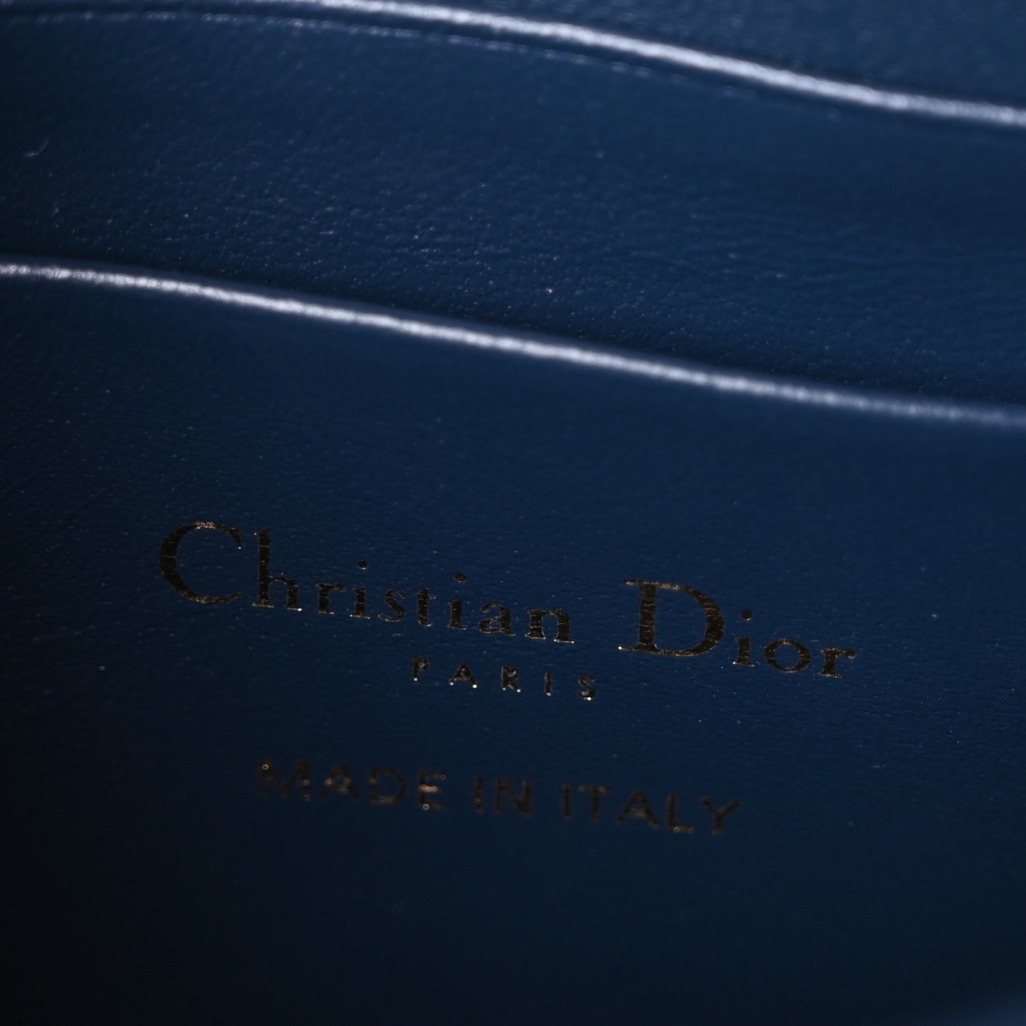 Lambskin Cannage Mini My Dior Bag Deep Ocean Blue