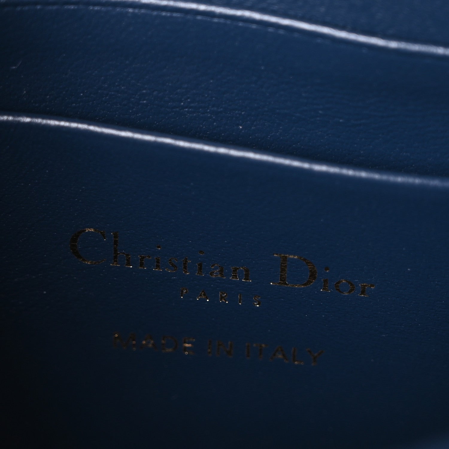 Christian Dior Lambskin Cannage Mini My Dior Bag Deep Ocean Blue 6 of 9