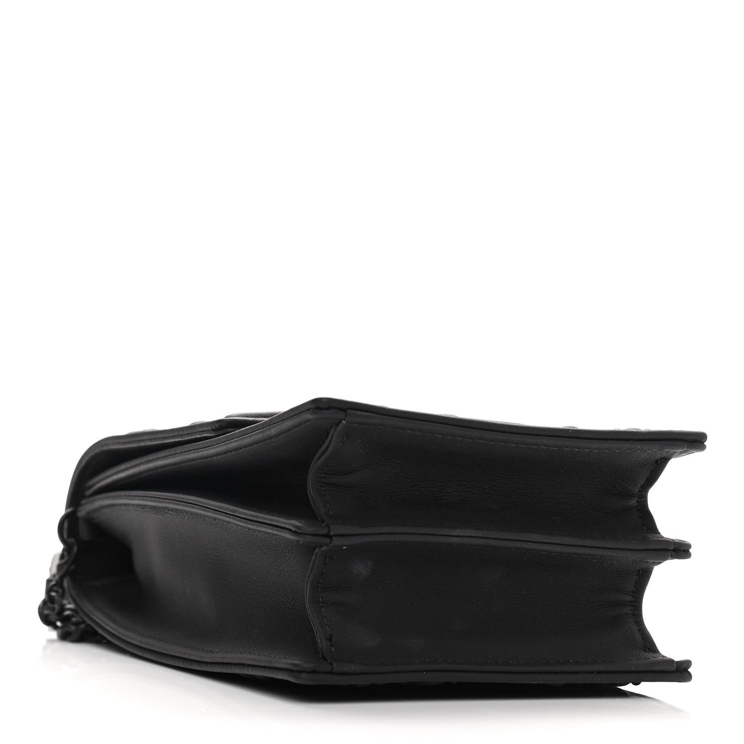 Ultra Matte Calfskin Studded Vertical Diorama Black