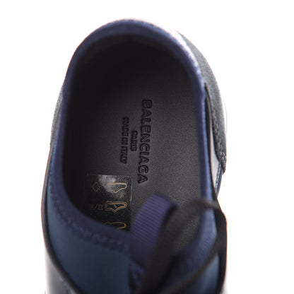 Balenciaga Mesh Calfskin Neoprene Suede Womens Race Runner Sneakers 38 Bleu Nuit 9 of 10