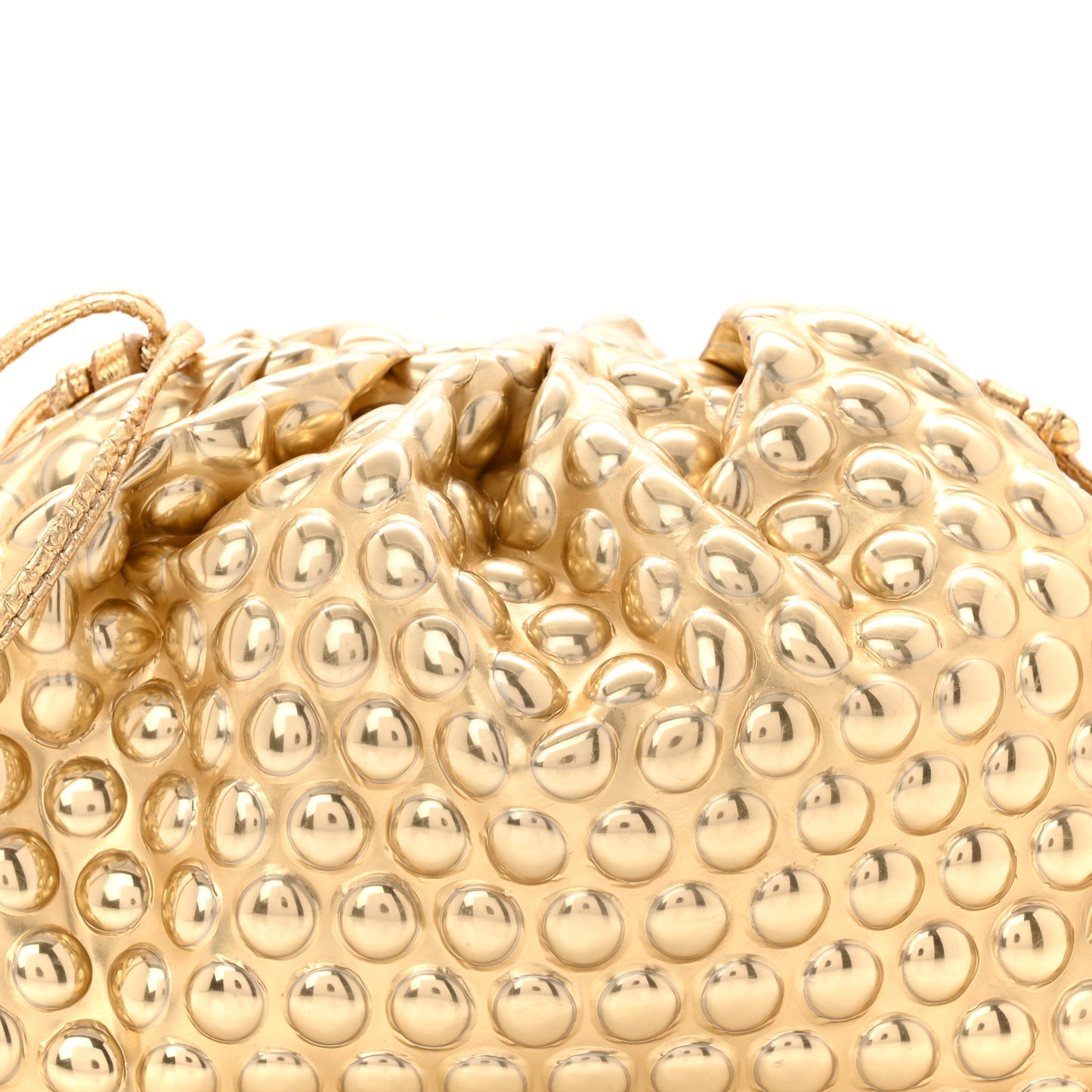 Metallic Fabric Bubble Wrap The Mini Pouch Gold