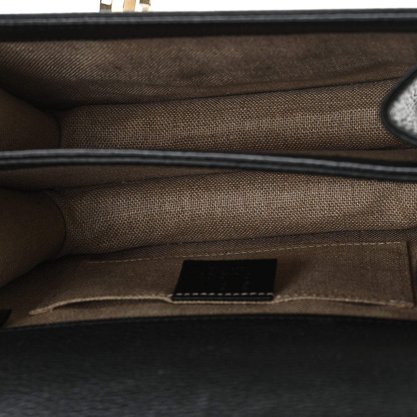 Dollar Calfskin Small Interlocking G Shoulder Bag Black Black