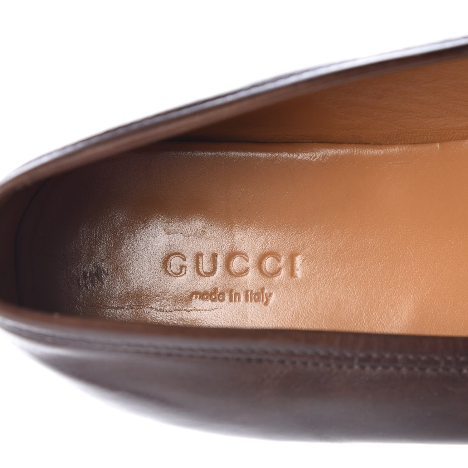 Gucci Calfskin Womens Jordaan Loafers 40.5 Fondente Brown 8 of 20