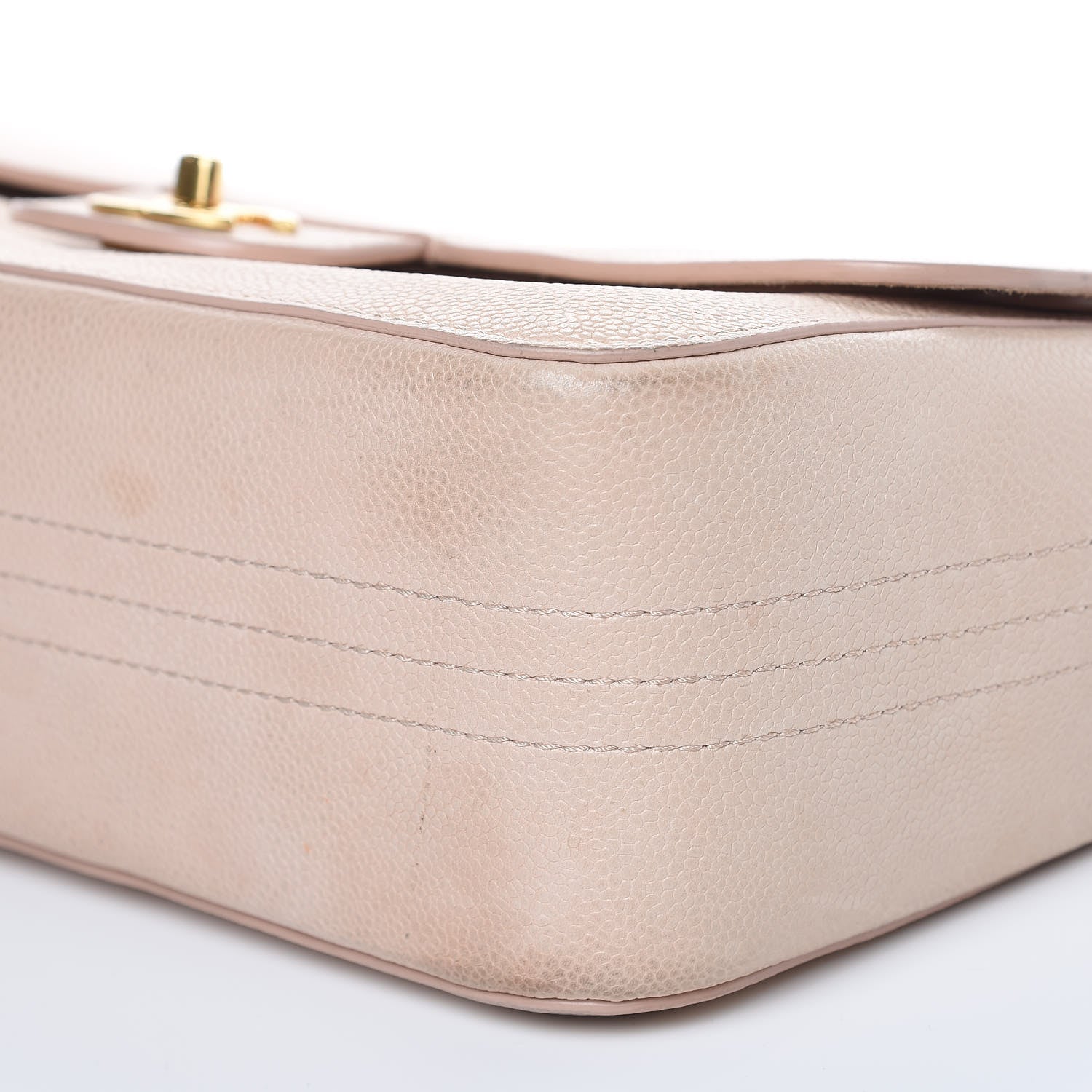 Chanel Grained Calfskin Jumbo Classic Pure Double Flap Nude 9 of 23