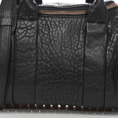 Alexander Wang Pebbled Lambskin Rockie Black Rose Gold Hardware 9 of 9
