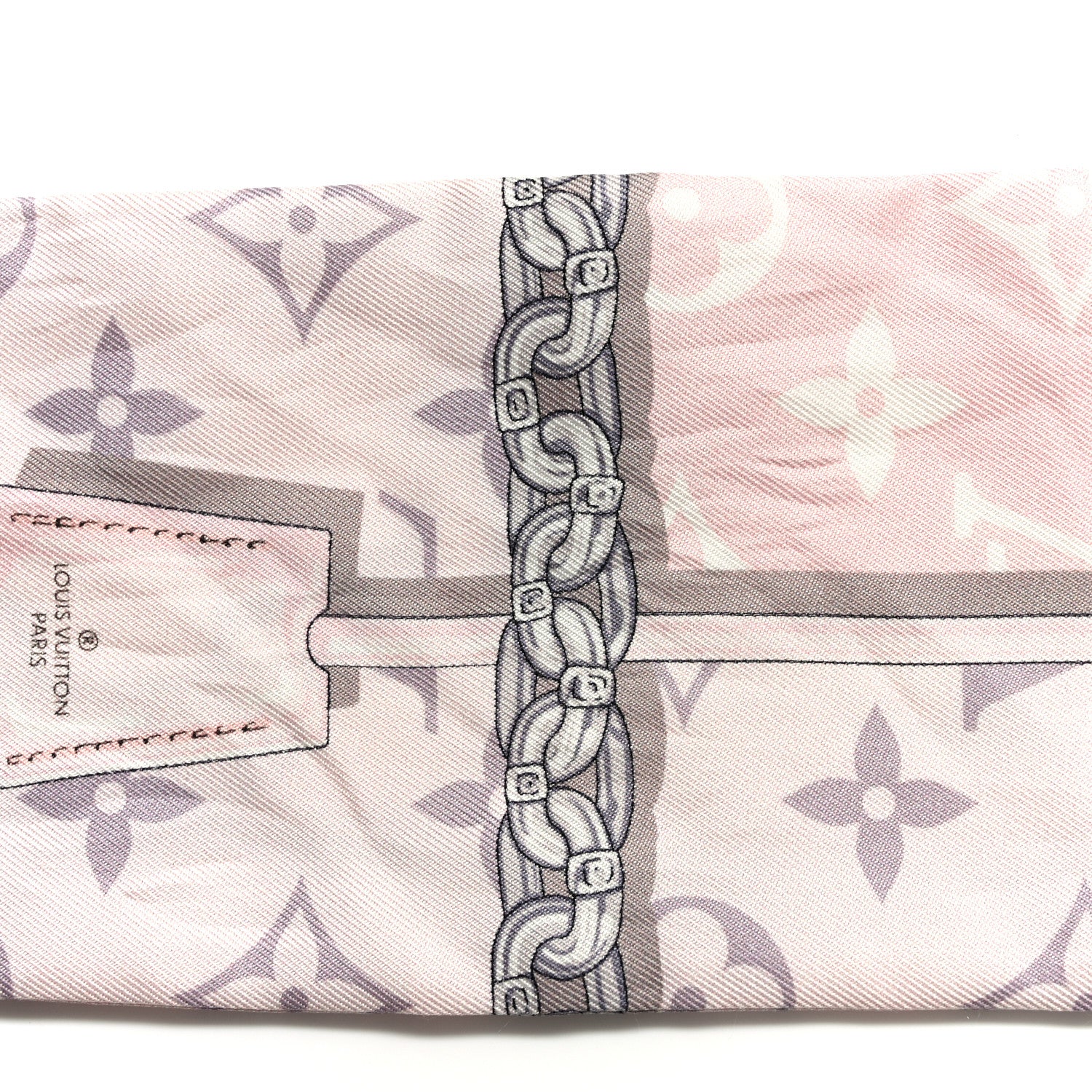 Louis Vuitton Silk Monogram Confidential Bandeau Light Pink 8 of 8