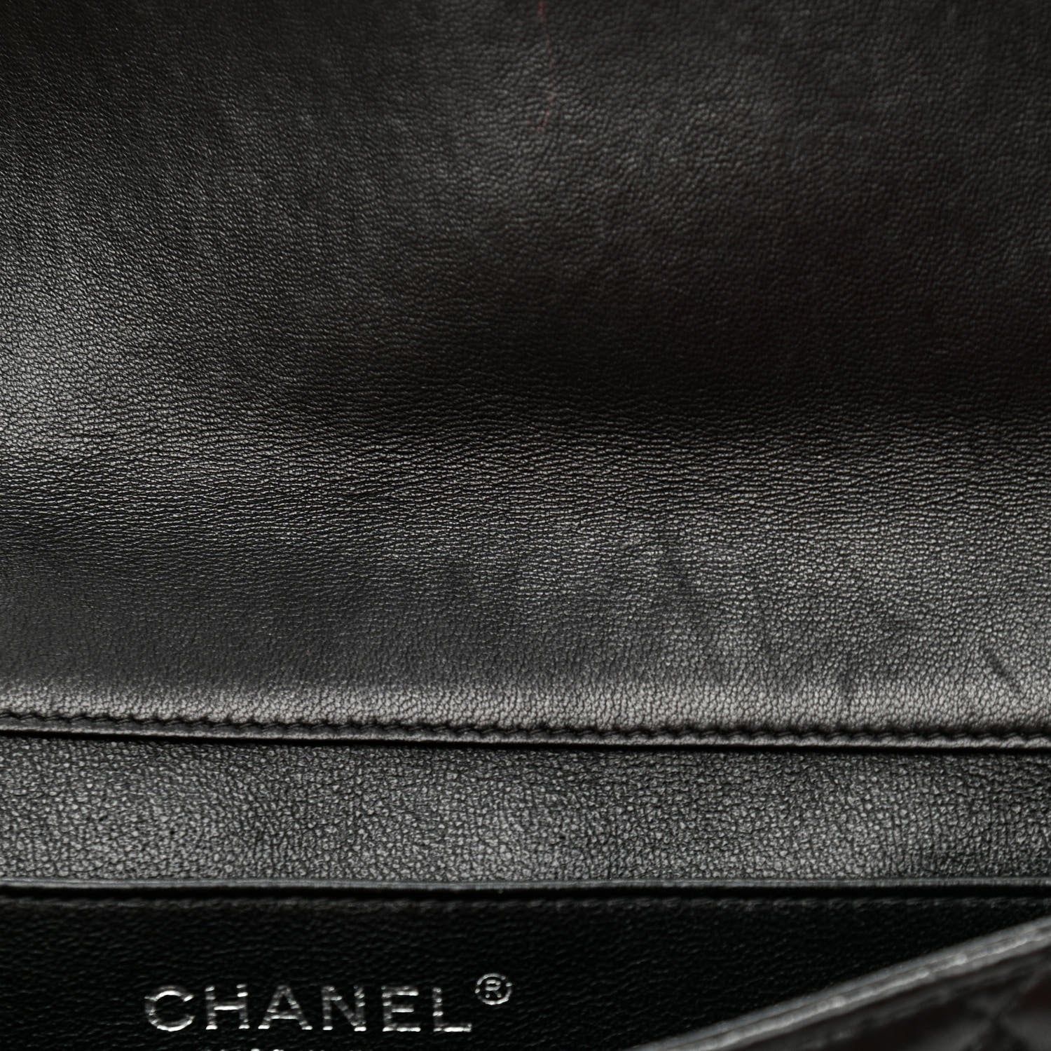 Chanel Lambskin Quilted Clutch With Chain Flap Black 8 of 13