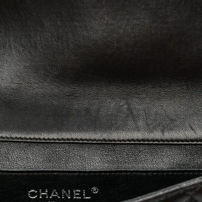 Chanel Lambskin Quilted Clutch With Chain Flap Black 8 of 13