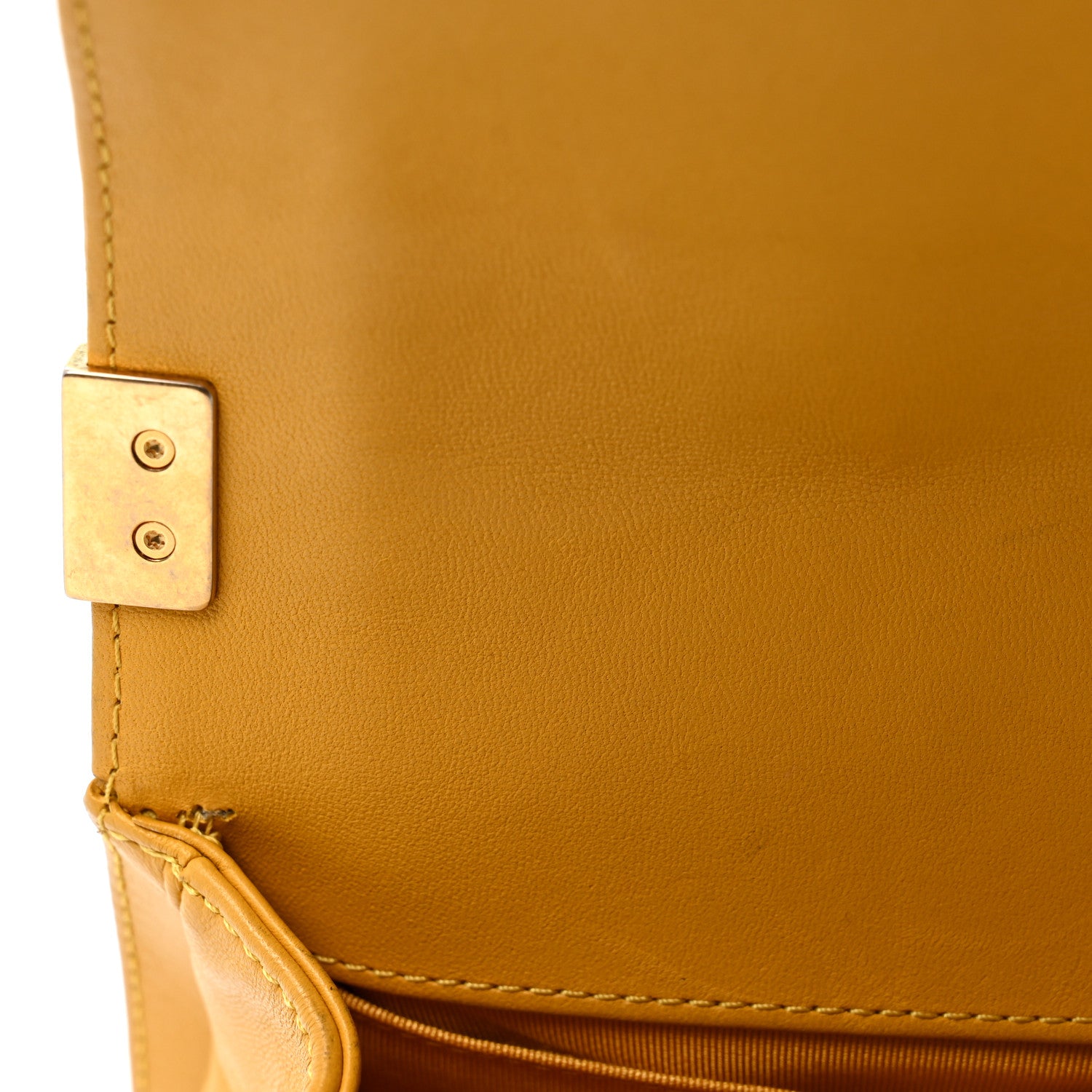 Chanel Lambskin Quilted Small Boy Flap Yellow 11 of 13