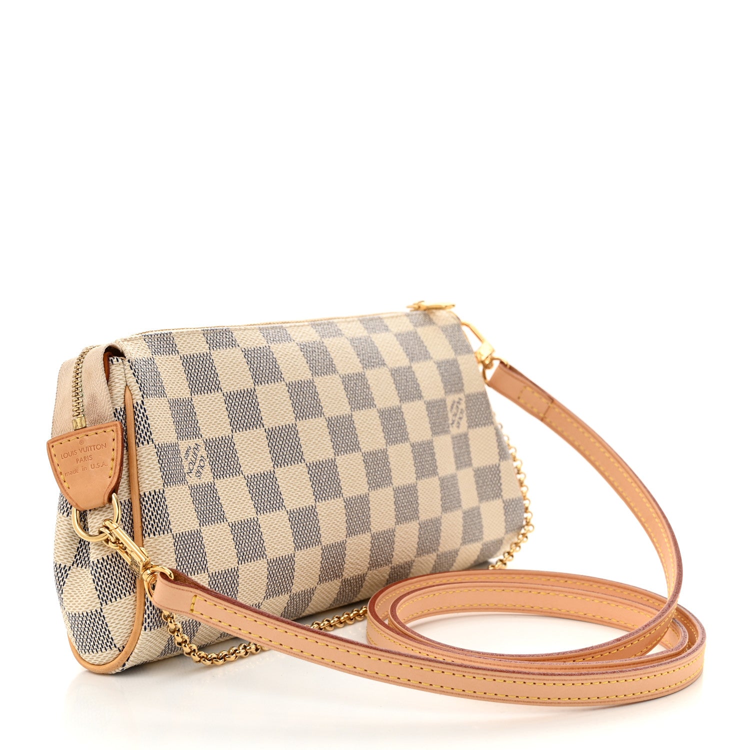 Louis Vuitton Damier Azur Eva Clutch 3 of 9