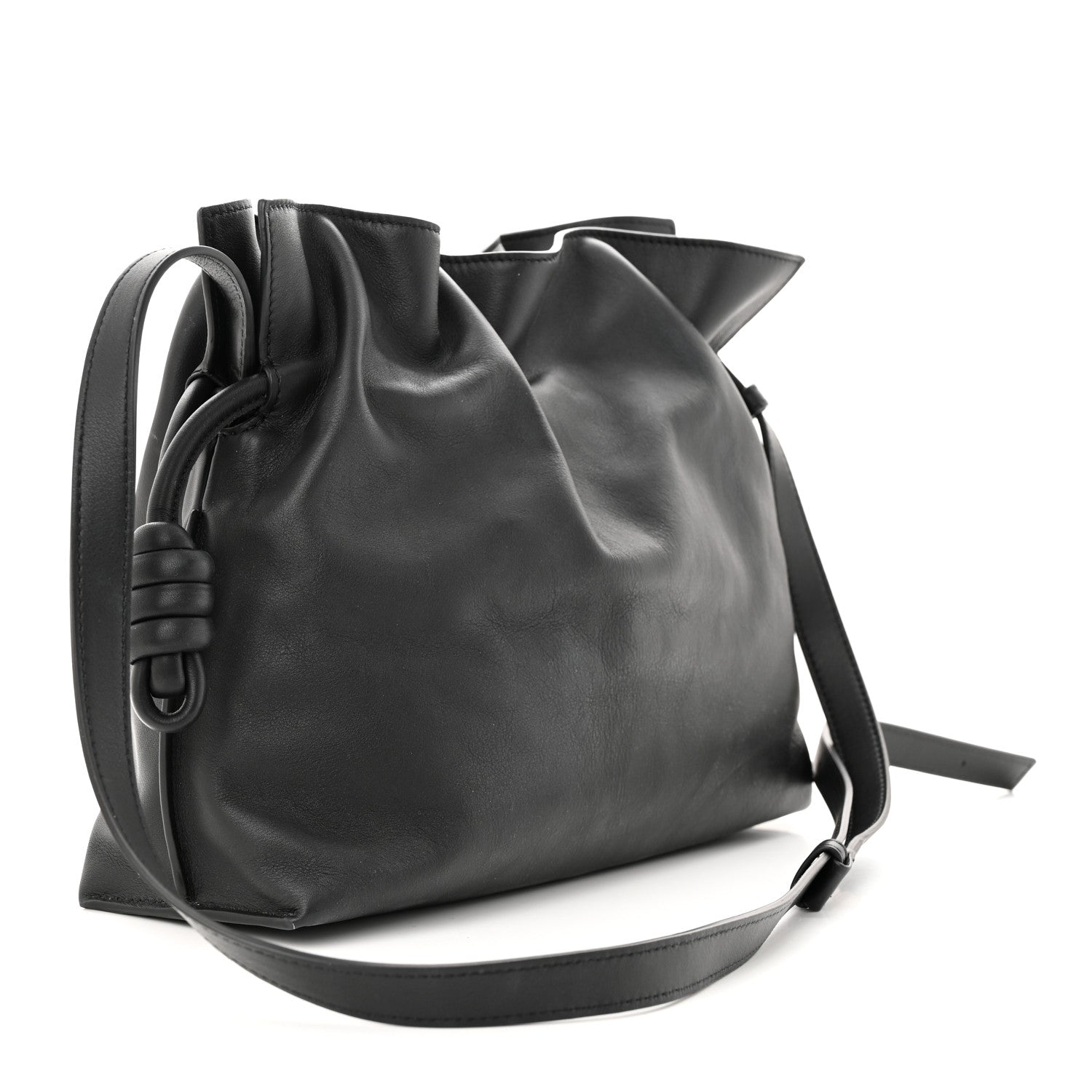 Loewe Nappa Flamenco Knot Clutch Black 3 of 9