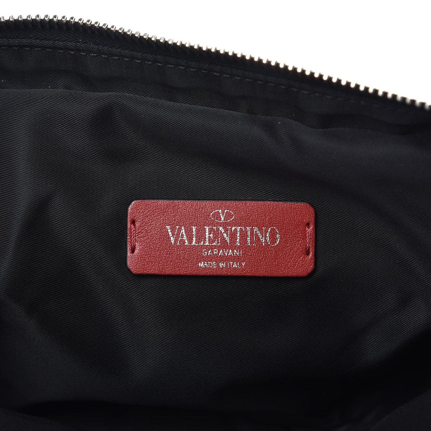 Nylon VLTN Banane Belt Bag Black