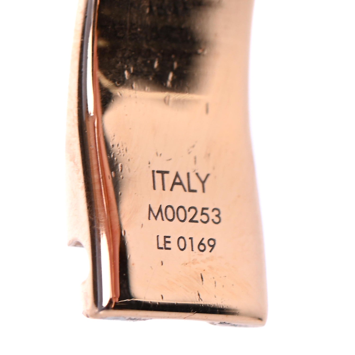 Louis Vuitton Brass Monogram Nanogram Cuff S Pink Gold 4 of 4
