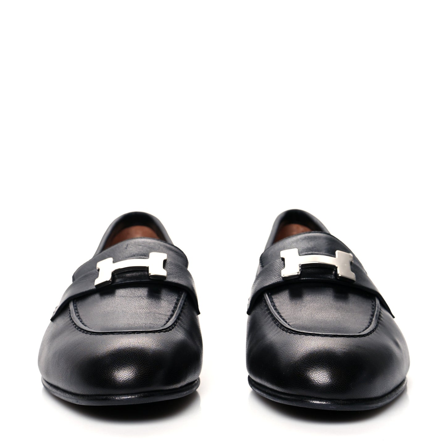 Goatskin Womens Paris Loafers 38 Black