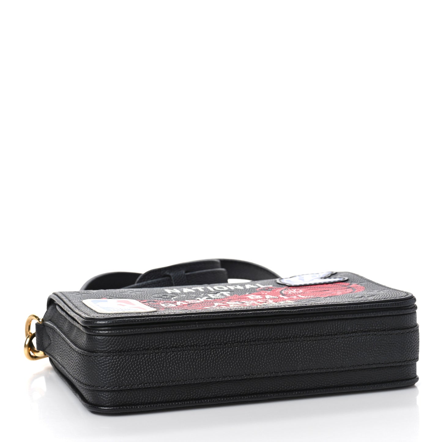 x NBA Grained Calfskin Monogram Studio Messenger Black