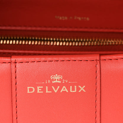 Delvaux Box Calfskin MM Brillant Satchel Sunset 7 of 12