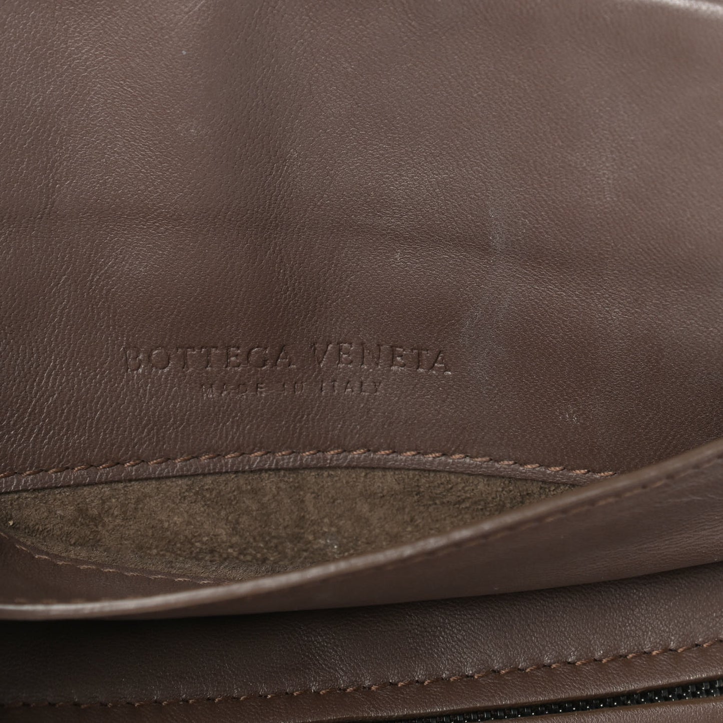 Nappa Intrecciato Mini Messenger Bag Espresso
