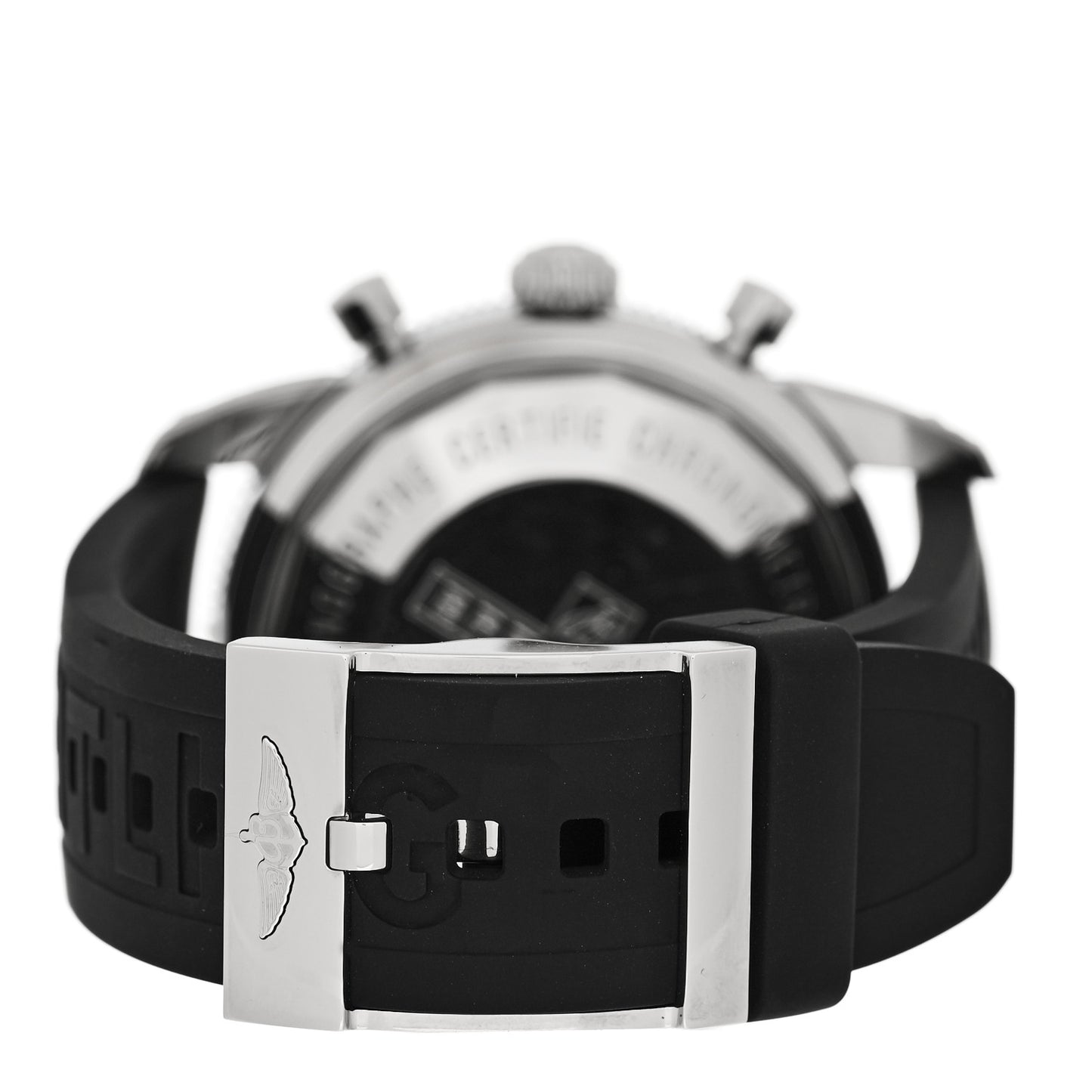 Stainless Steel Rubber 46mm Superocean Heritage II Chronograph Automatic Watch Black A13320