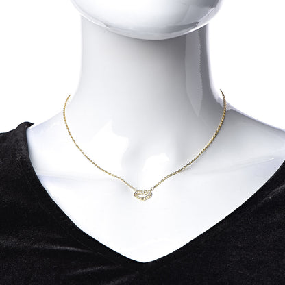 Cartier 18K Yellow Gold Diamond Hearts And Symbols Pendant Necklace 2 of 7