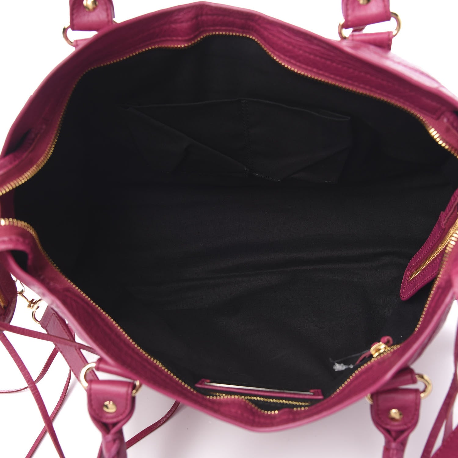 Balenciaga Agneau Classic Gold Hardware City Rose Dahlia 4 of 8