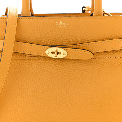 Mulberry Heavy Grain Calfskin Small Belted Bayswater Tote Deep Amber 9 of 11