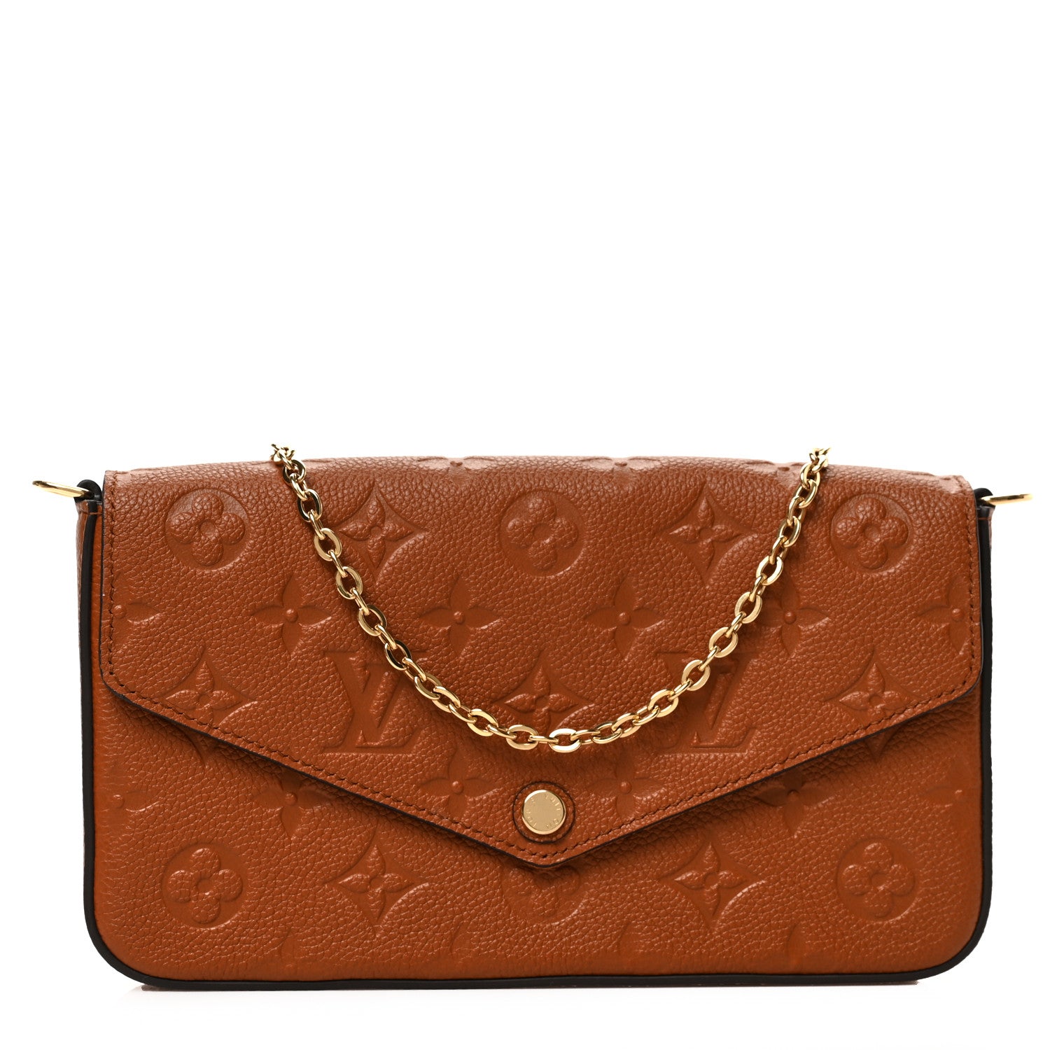 Louis Vuitton Empreinte Pochette Felicie Chain Wallet Cognac 3 of 9