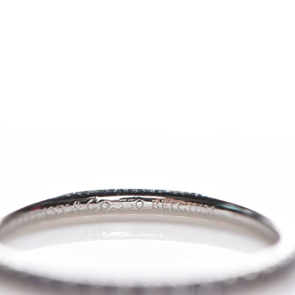 Tiffany 18K White Gold Iolite Metro Ring 4.25 5 of 7
