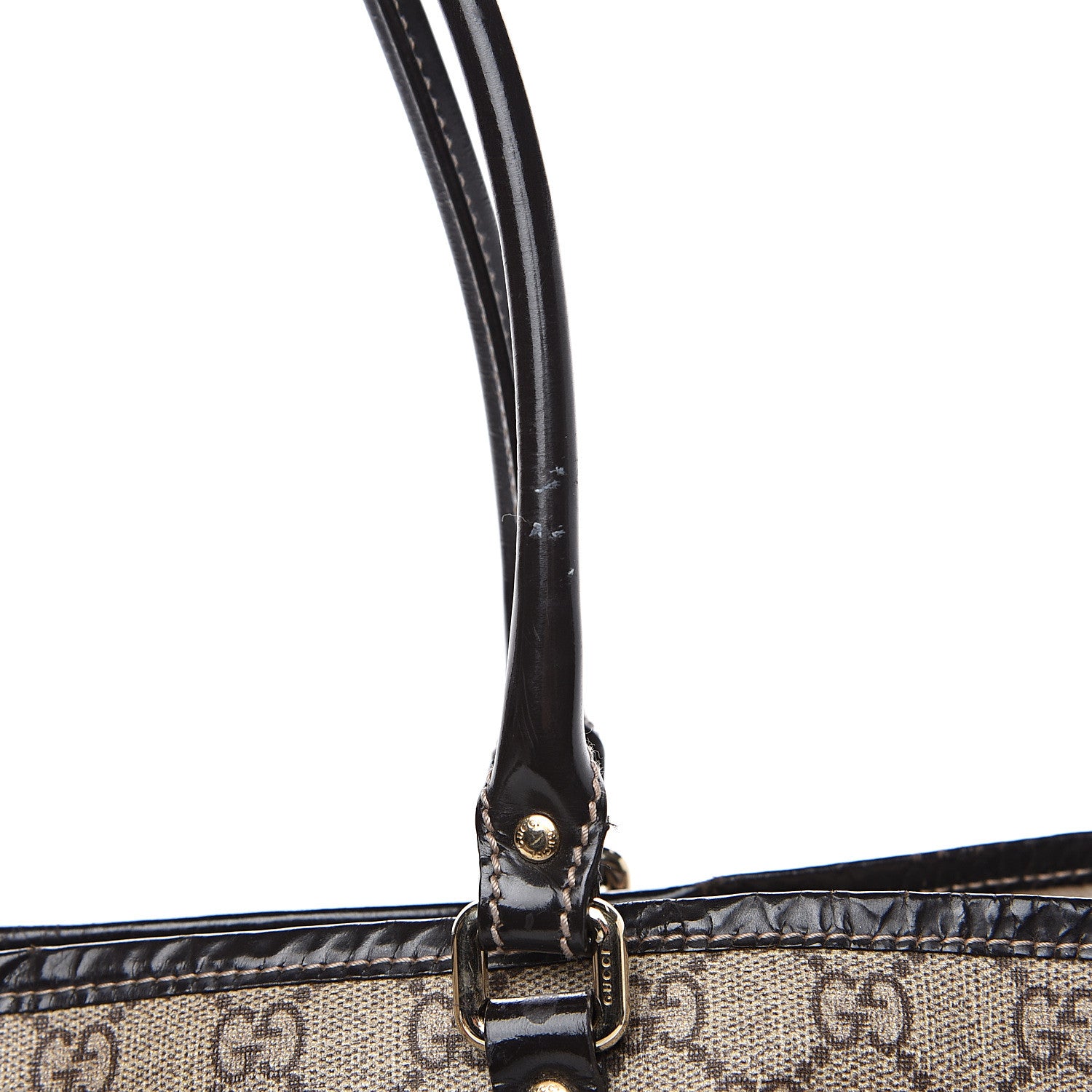 Gucci GG Plus Monogram Tattoo Heart Medium Joy Tote Dark Brown 14 of 16