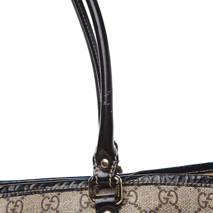 Gucci GG Plus Monogram Tattoo Heart Medium Joy Tote Dark Brown 14 of 16