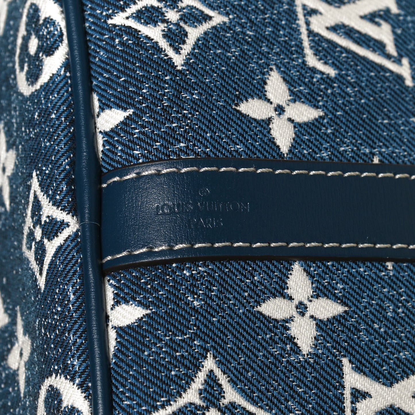 Monogram Jacquard Denim Speedy Bandouliere 25 Bleu