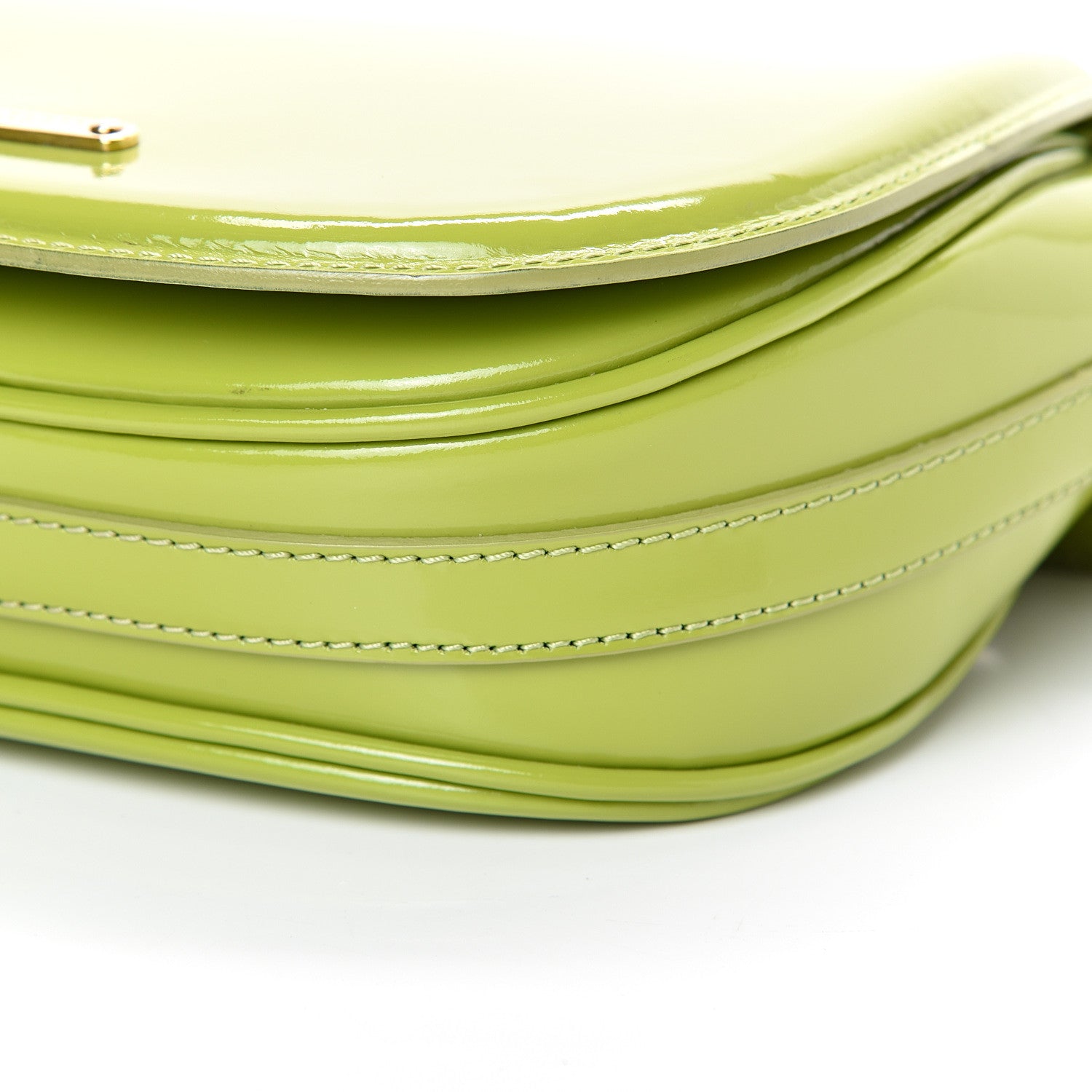 Burberry Patent Small Leigh Crossbody Bag Lemon Green 11 of 12
