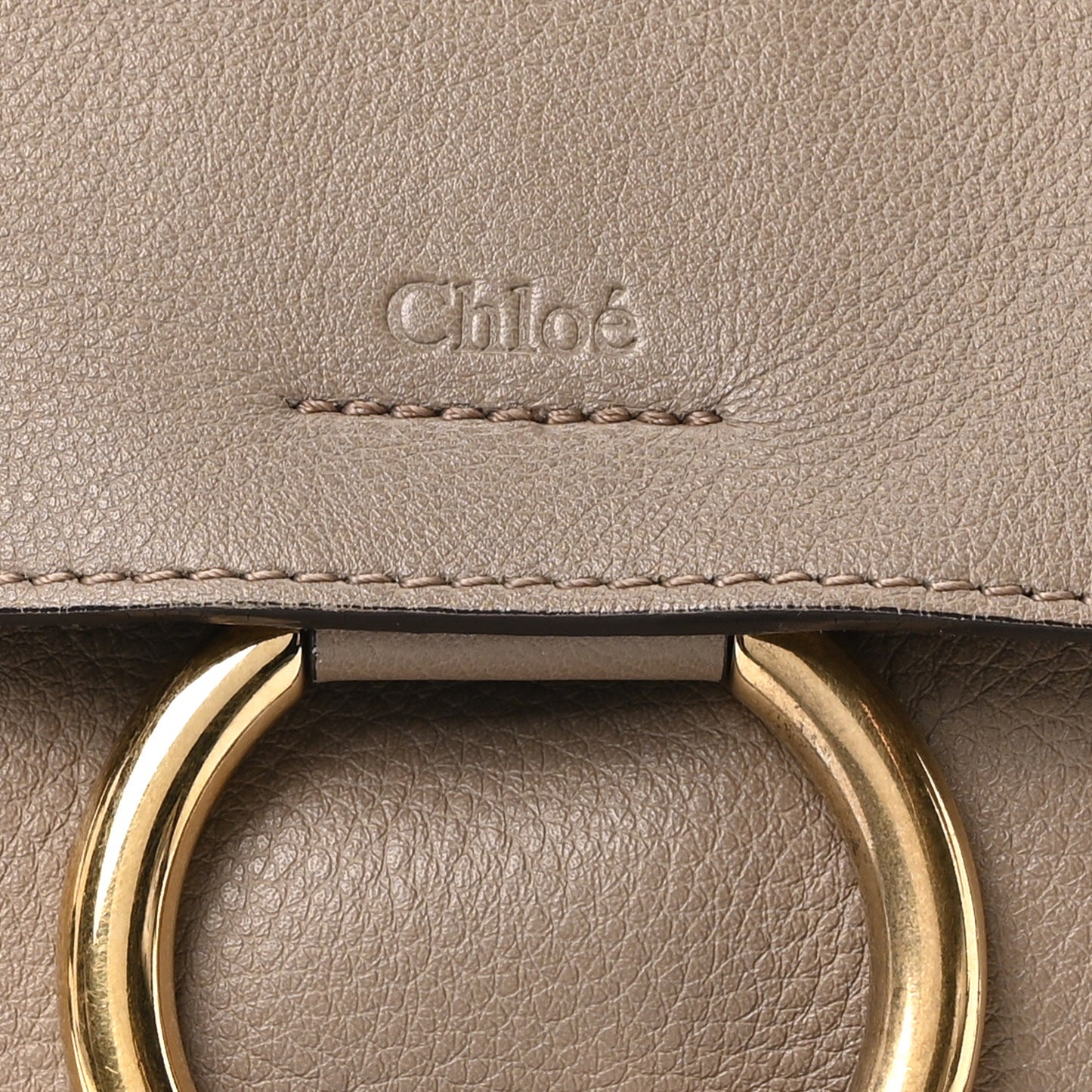Calfskin Small Faye Day Shoulder Bag Motty Grey