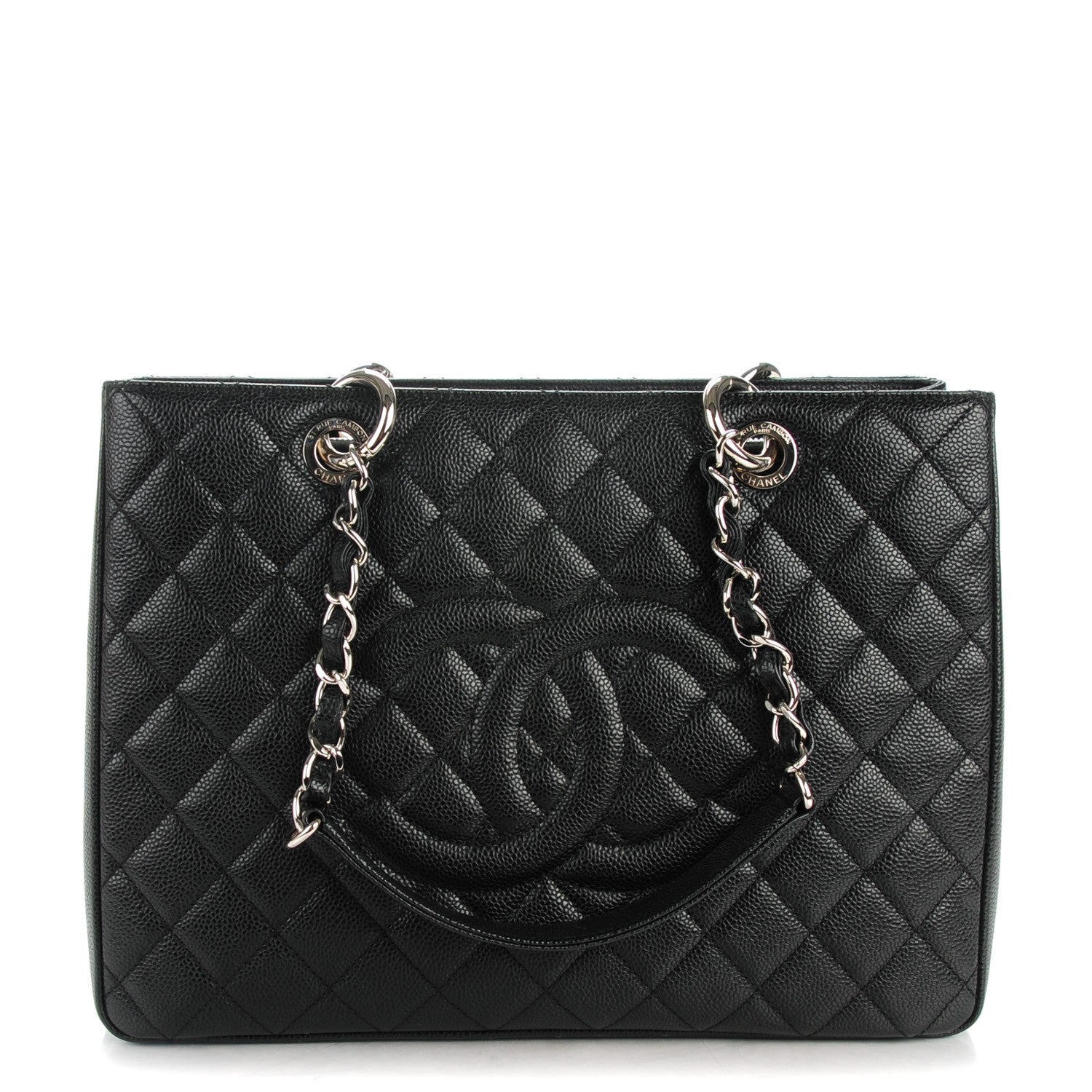 Chanel Caviar Quilted Grand Shopping Tote GST Black 1 of 7