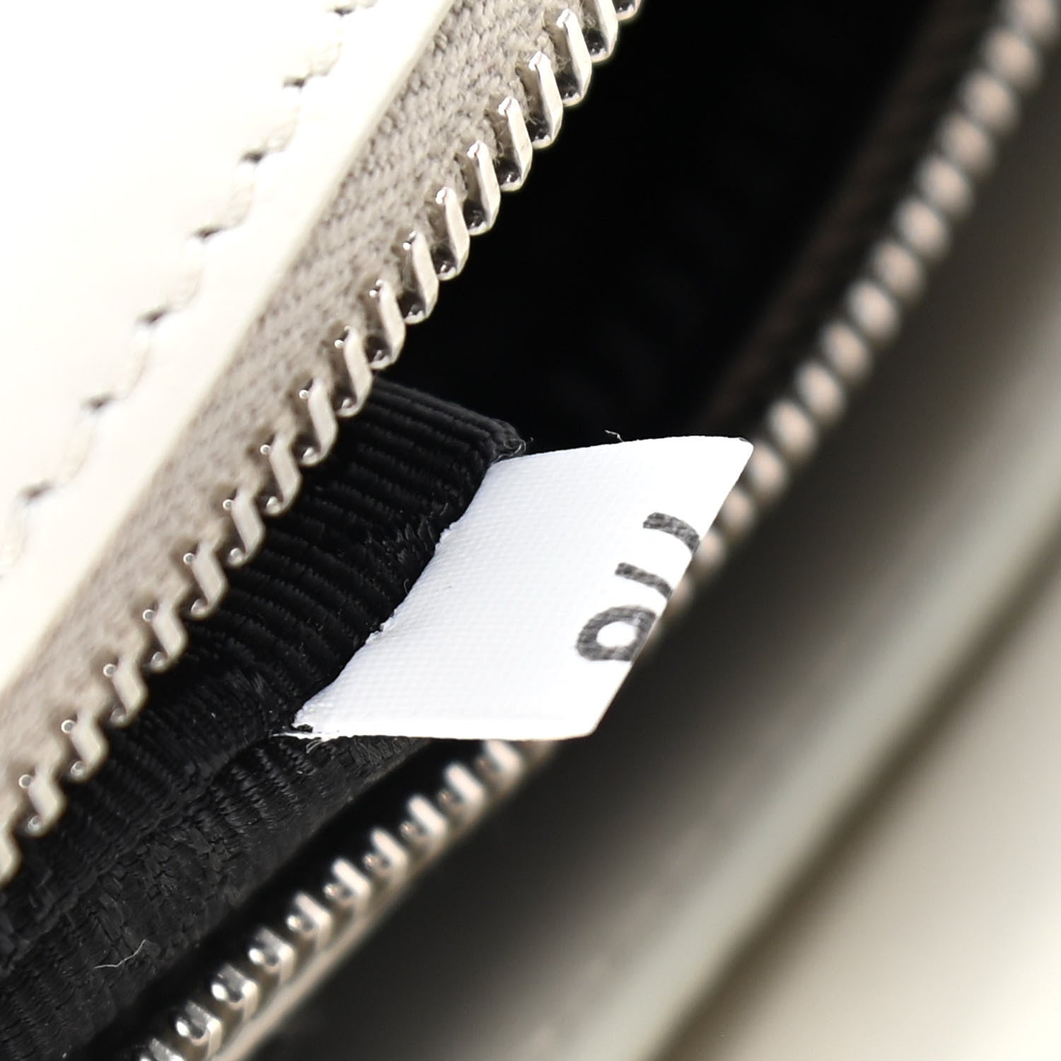 Prada Soft Calfskin Impunture Diagramme Medium Chain Flap Shoulder Bag White 8 of 12
