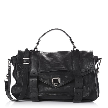 Proenza Schouler Lambskin Medium PS1 Satchel Black 1 of 12